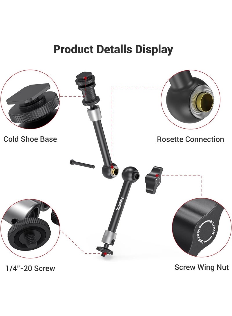SmallRig 275mm Articulating Rosette Arm with 1,4 thread for Monitor Max 2.8Kg - Image 2